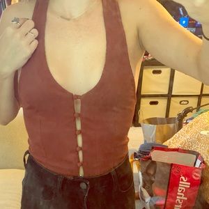 FREE PEOPLE NWT Button Up Top